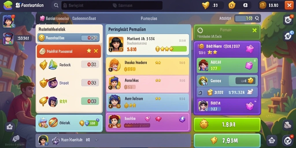 Beragam tema permainan yang membuat tidak bosan.